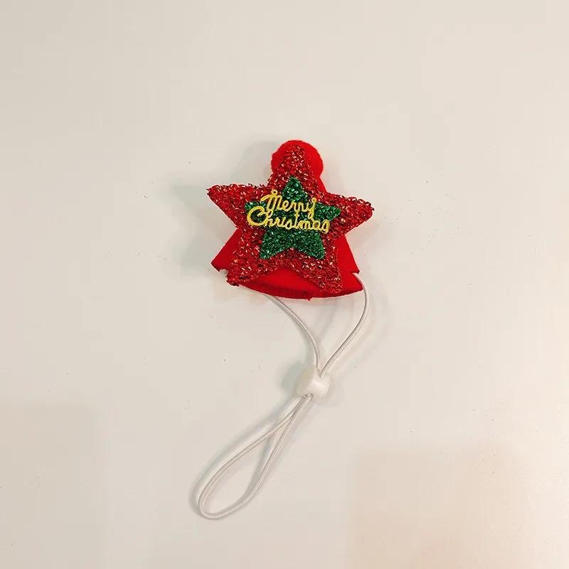 Christmas Pet Dog Bow Tie Hair Ball Necklace Collar Snowman Deer Pet Dog Cat Bowties Neckties Hat Dog Grooming Accessories