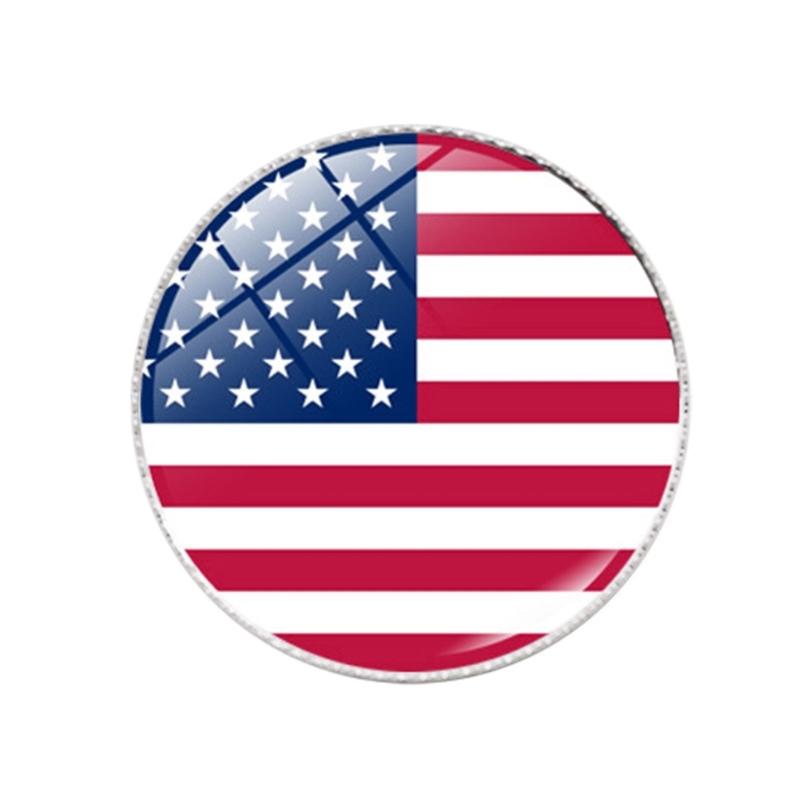 Colorful Metal Flag Pins Stylish National Flags Badges Portable Shirt Lapel Pins Fashionable Brooches Accesssory