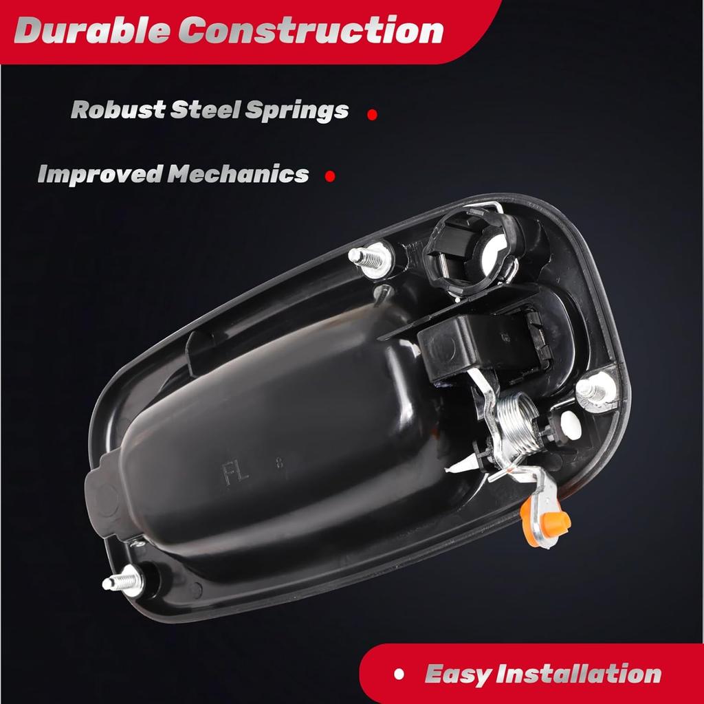 Exterior Door Handle Front Left Driver Side For 1999 2000 2001 2002 2003 2004 2005 2006 2007 Chevy Silverado Suburban Tahoe Avalanche, GMC Sierra