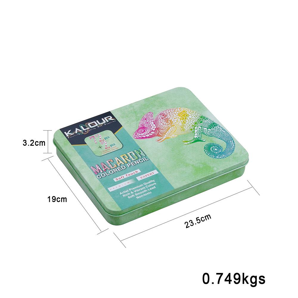 72Pcs Macaron Colored Pencil Kit Soft Pastel Drawing Pencil Kit Crayons Colour for School Sketching Coloring Art Supplies