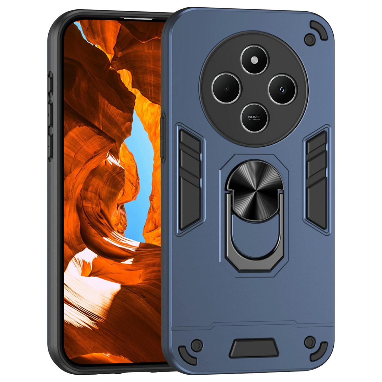 

Чехол для Xiaomi Redmi 14C 4G/14R 5G/Poco C75 4G, PC+TPU, Защита от падений, Чехол для телефона с кольцом-подставкой B