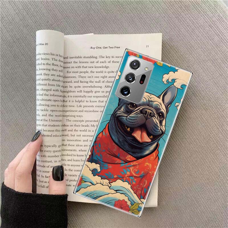 French Bulldog Dog Pug Phone Case For Samsung Galaxy S25 Edge S24 S23 FE S22 S26 Ultra S21 S20 S10 Plus Capa Soft
