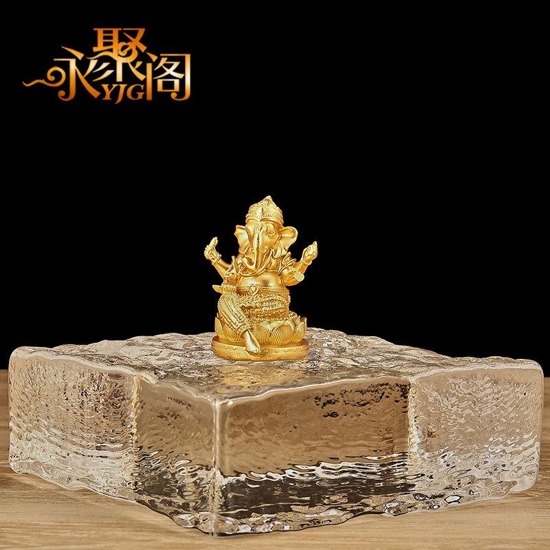 

GOOD Asia India Greco-Buddhist pocket travel efficacious bless Mascot God of Wealth GANESH Ganesha Auspicious Buddha statue