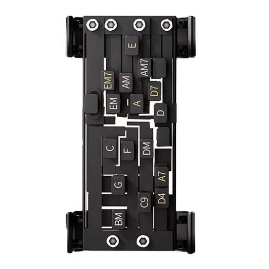 Naciskacz akordów gitarowych dla początkujących, graczy z artretyzmem, pomocnik do akordów gitarowych, trener, przenośny klips, narzędzia do nauki gry na gitarze akustycznej i elektrycznej