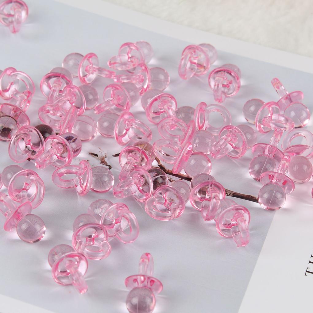 10 Stück Baby Spielzeug Acryl Transparent Schnuller Party Dekorationen Geschenk