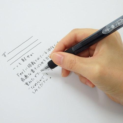 Pentel Oil-Based Ballpoint Pen Feel 0.7 XBXB117-A5 Clear Black 5 Pack