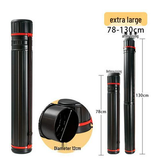 Retractable PVC Tube for Paintings & Posters with Moisture-Proof Storage and Zip Ties