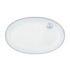 [Offiziell importiert] Blaue Linie Ovale Schale Teller, 23cm, 1058879