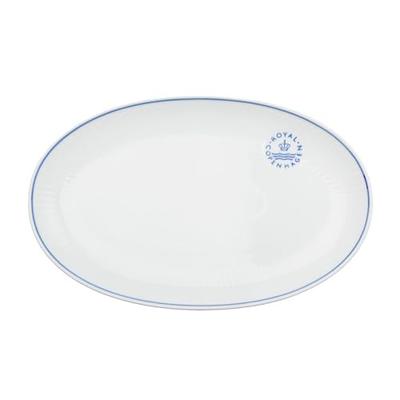 [Officially Imported] Blue Line Oval Dish Plate, 23cm, 1058879
