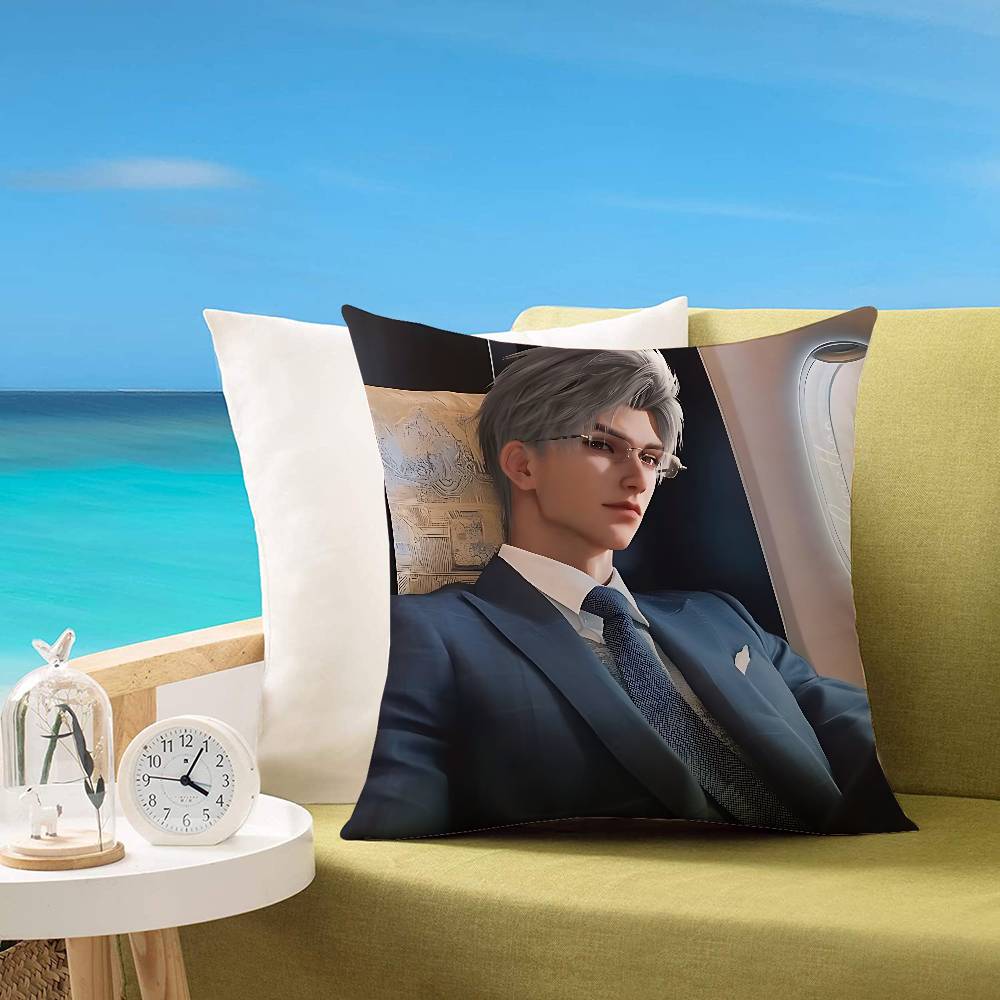

LLove And Deepspace SSylus Customizable Square Pillowcases Stylish And Soft Perfect For Beds Cars And Sofas 40x40 cm