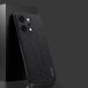 For Oppo Reno14 5G (Global) Case Wood Texture PU Leather Coated PC TPU Phone Cover