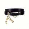 YSL Damski Naszyjnik i Bransoletka 2w1 w kolorze czarno-złotym