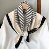 2025 Summer Luxury Brand Silk Scarf Square Women Shawls And Wraps Fashion Office Small Hair Neck Hijabs Foulard Scarves 70*70cm