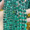 Pure Natural Malachite Tube & Oval Abacus Loose Beads for DIY Bracelet Jewelry