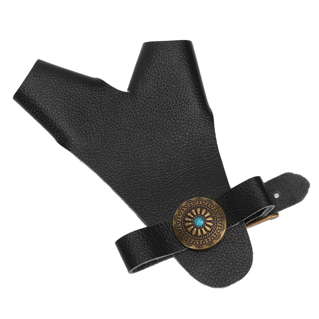 Archery Hand Guard PU Leather   Strap Vintage Rivet Decoration Hand Protector Glove
