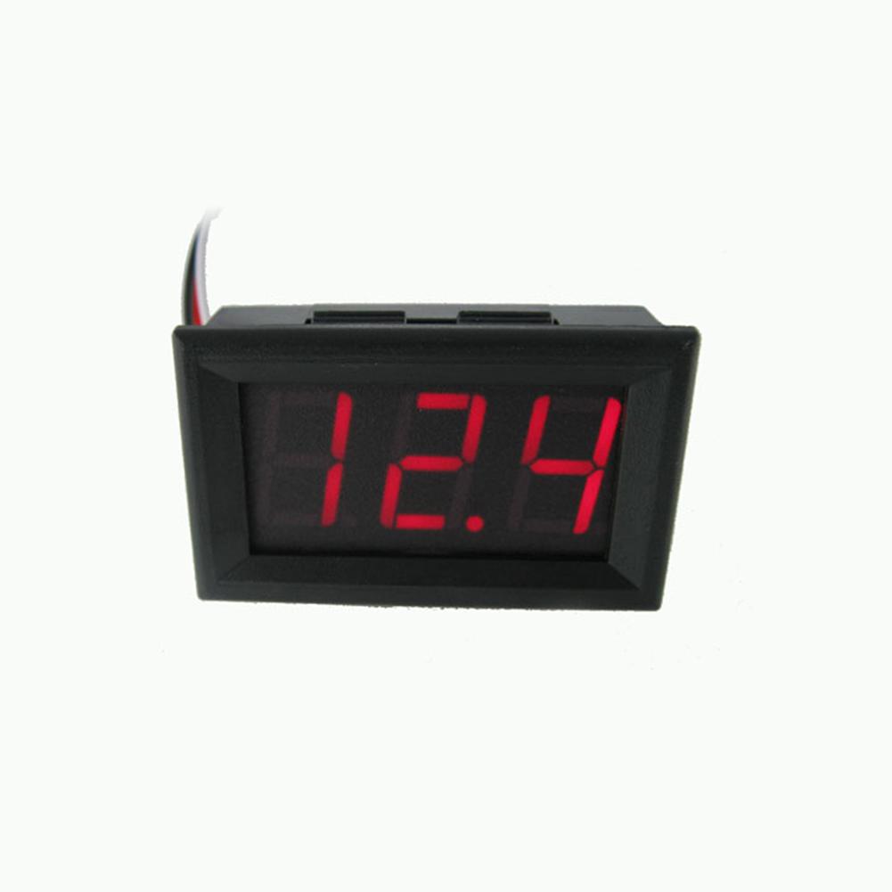0.56 Inch DC 0V-30.0V 3-wire Voltage Meter Head LED Digital Voltmeter with Reverse Polarity Protection