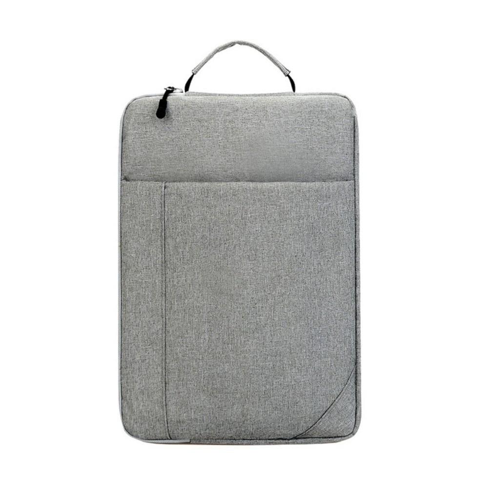 11 13 15 inch Multiple Pockets Laptop Handbag Ultrabook Sleeve Case  Travel Outdoor Carry 11-12inch серый