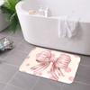 1PC Hiar bow Pattern Kitchen Rug Non-Slip Door Mat Pop design Bathroom Rug Bath Mat Carpet for Home Sink Laundry Decoreeree