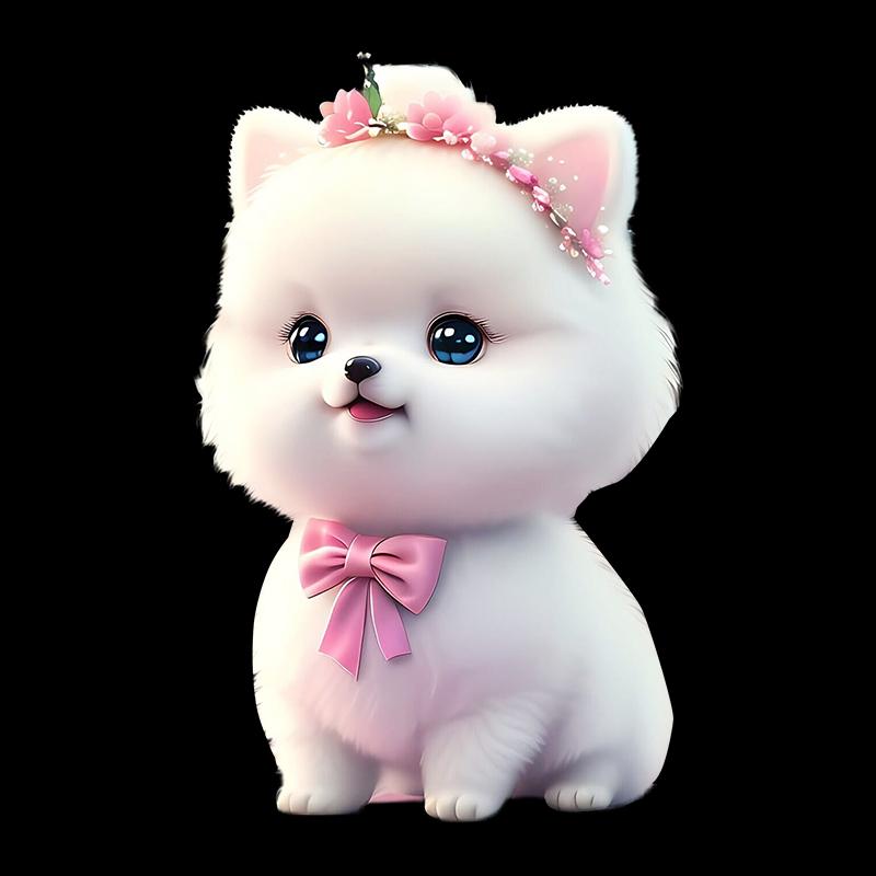 P28# Grappige Pomeranian Hond Huisdier Dier Sticker op De Auto Vinyl Decal Waterdichte Decoratie Auto Stickers