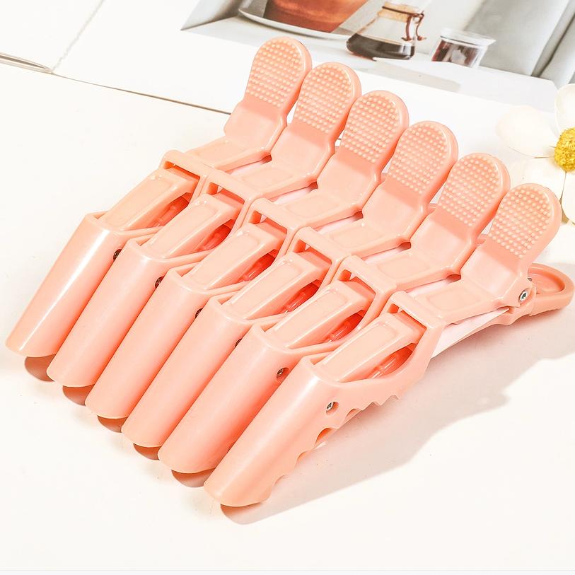 6pcs crocodile hair clip design claw shaped hair clip salon hair clip hair accessories makeup clip Special for real hair wigs