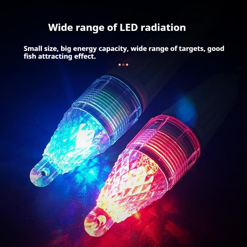 LED Underwater Fish Attracting Light Colorful Luminous Deep Sea Waterproof Fish Gathering Light