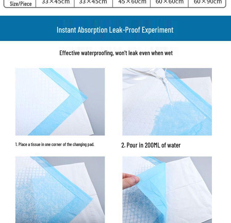 Absorbent Dog Training Pads - Thickened, Deodorizing Pet Urine Pads, Teddy Diapers for Dogs.