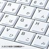 Sanwa Supply Wired USB Slim Keyboard No Numeric Keypad Pantograph 85 Keys Japanese 109A Layout White SKB-SL18WN