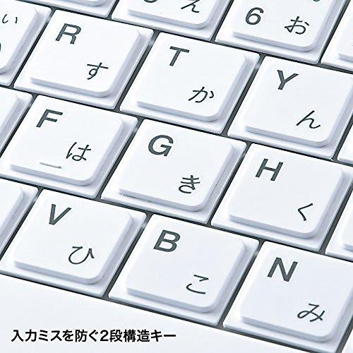 Sanwa Supply Wired USB Slim Keyboard No Numeric Keypad Pantograph 85 Keys Japanese 109A Layout White SKB-SL18WN