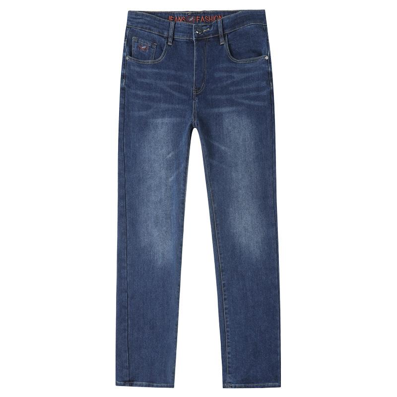 Men's Denim Trousers - Autumn/Winter New Arrivals High-Waisted Midlife Dad Style Relaxed Fit Plus Size Straight Leg Stretch Business Trousers