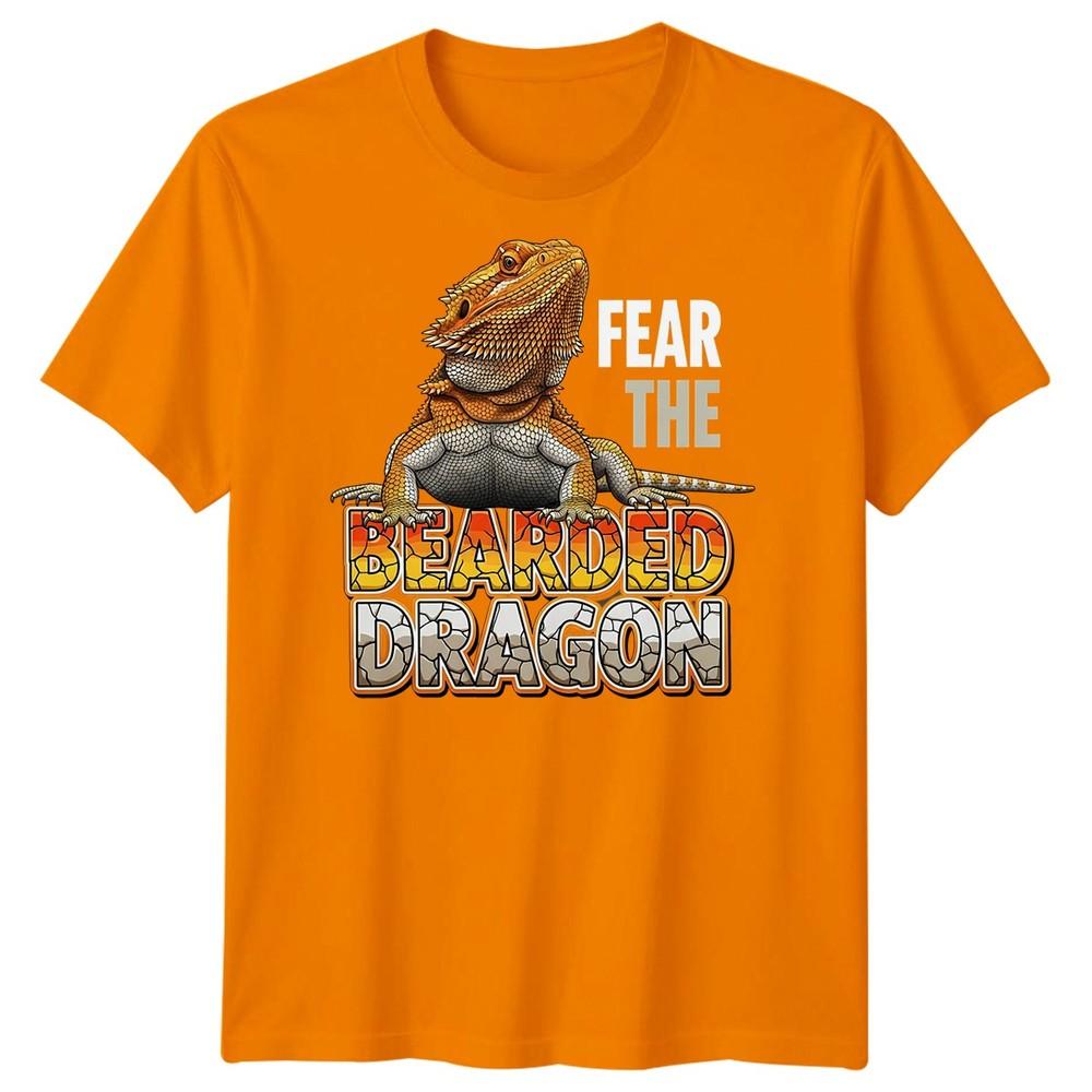 Fear The Bearded Dragon Reptiles Animals Mens TShirt