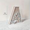 26pcs Wooden Alphabet Letters Wall Decor Set, Engraved Floral Pattern, Home Craft Ornaments, Elegant Display for Living Room