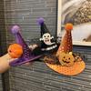 Cross-border Halloween Witch Hat Headband & Pumpkin Ghost Hair Clip for Children