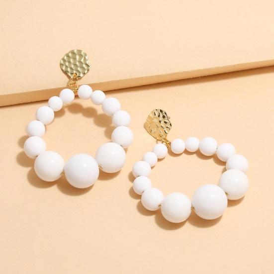 Boucles d'oreilles pendantes sauvages Couleurs vibrantes Décoratives non allergiques