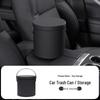 Multifunctional Handheld Car Trash Can with Lid