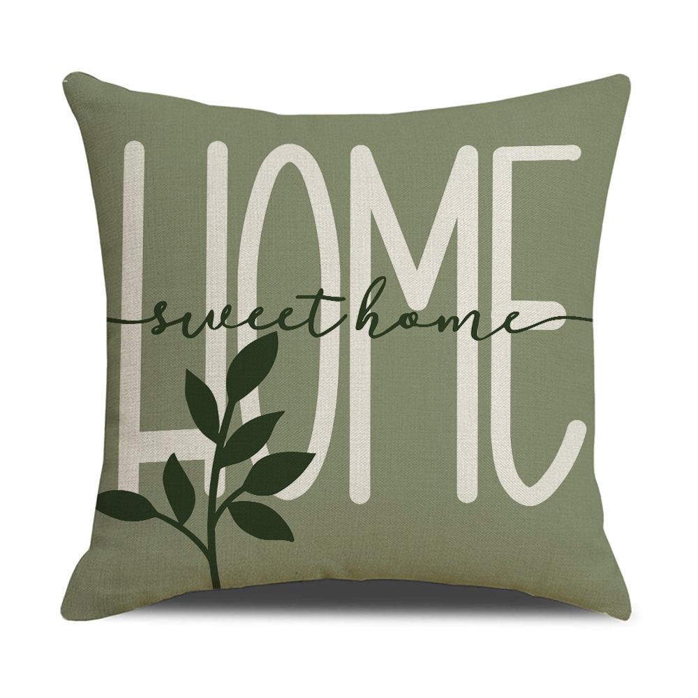 Green, Refreshing and Simple Style Pillowcase Dirt-resistant Car Pillow Interior Home Decoration Sofa Pillowcase