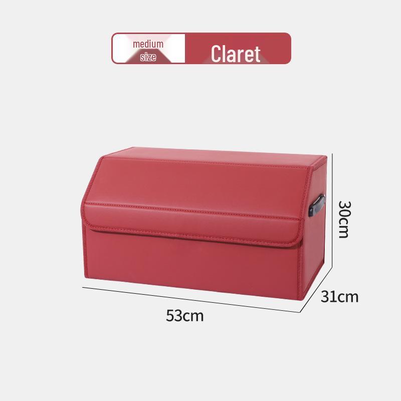 Leather Car Trunk Storage Organizer Box