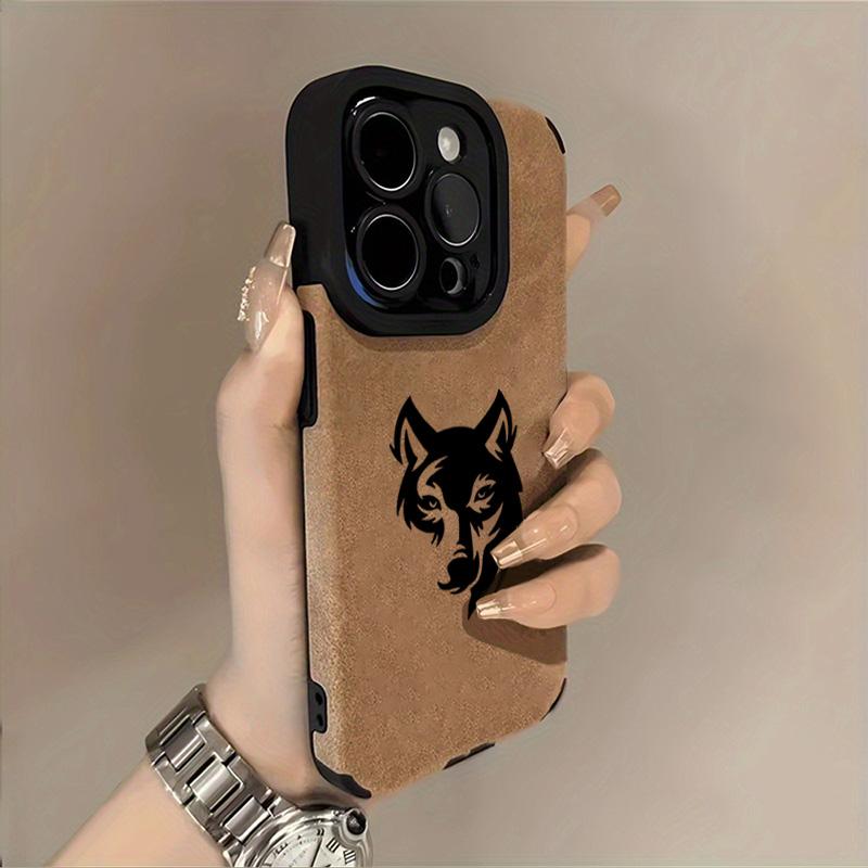 

Крутой чехол для телефона с рисунком головы волка для iPhone 17 Air 16 15 14 13 12 11 Pro Max 17 16 15 Pro X XR XS Max Ударопрочный кожаный чехол iPhone 15 Pro