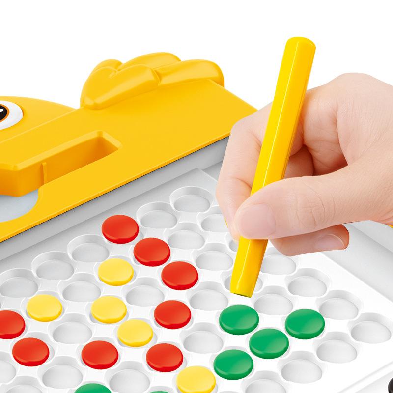 Children'S Magnetic Brush Cartoon Drawing Board Thinking Enlightenment Concentration Magnetic Puzzle Science And Education Toys