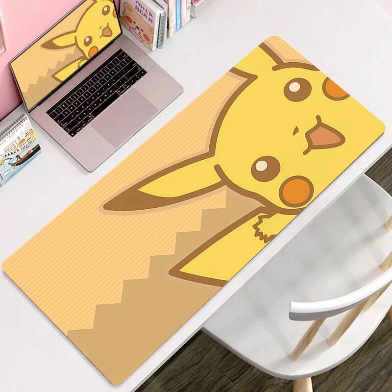 Large Keyboard Table Mat Anti slip PC Gamer Gaming Mousepad Kawaii Pikachues Anime Laptop Pads Rubber Carpet XL Extended Deskmat