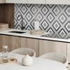 Self-Adhesive Printed Vinyl Panel 120x60 cm Geometric Rhombus Pattern