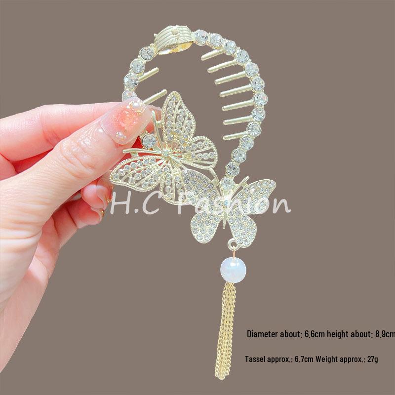 Elegant Lily of the Valley Tassel Hairpin: Timeless Updo Clip for a Refined Look
