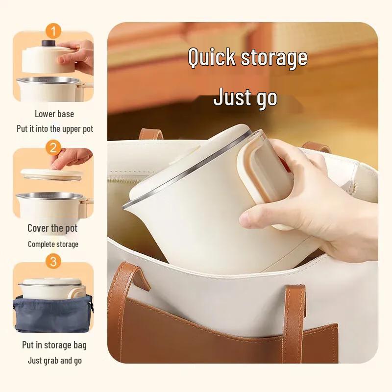 Shangqi Portable Folding Travel Electric Kettle