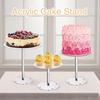 3pcs Transparent Acrylic Cake Rack Detachable Wedding Ceremony Birthday Cake Rack Wedding Dessert Display Rack Baby Shower