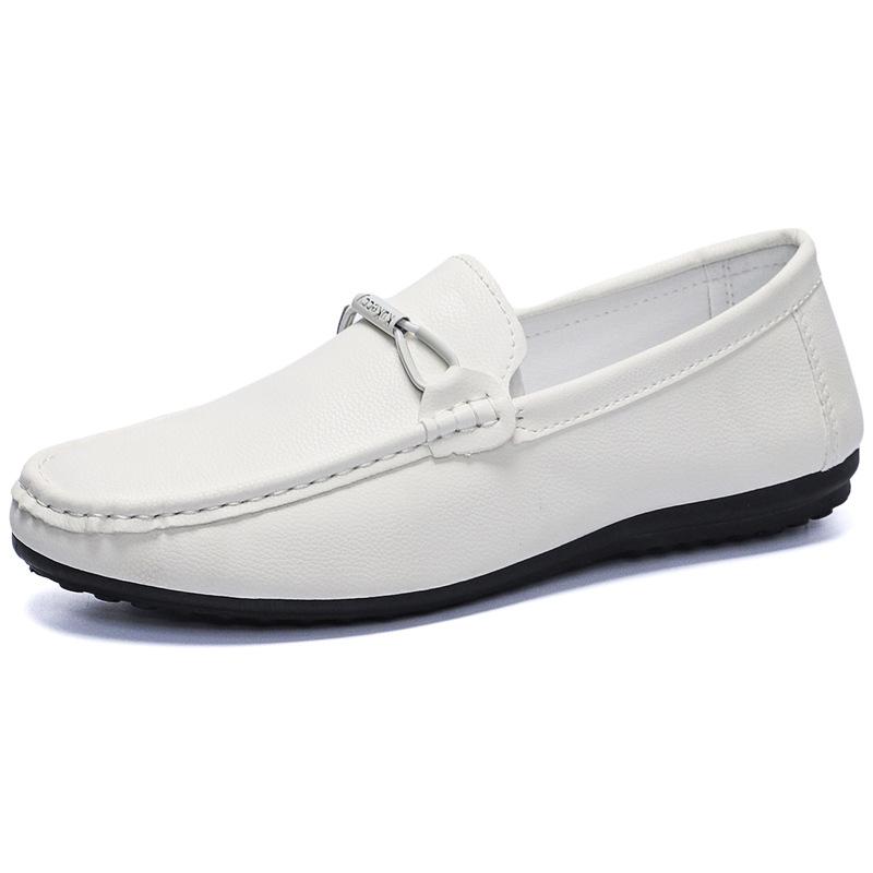 Doudou Schuhe Herren Frühling und Herbst 2025 neu faule Ein-Pedal kleine Lederschuhe Loafer Fahrschuhe Herren Freizeitschuhe