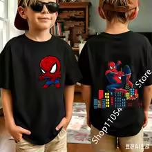 2026 Summer Spider Children's T Shirt Breathable Fabric Classic Character Patterns in A Cute Style Suitable Daily Playwear