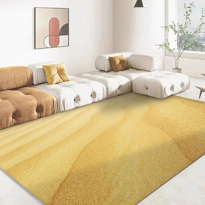 15 Größen 3D Sand Wüste Simulationshintergrund Teppich für Wohnzimmer Badezimmermatte Schlafzimmermatte Heimdekor Outdoor-Teppich
