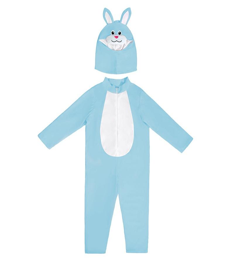 

Пасха Дети Животное Кролик Ролевая игра Детский сад Сценический костюм для мальчиков девочек Хэллоуин Вечеринка Наряжаться XL синий