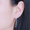 Drop Earrings For Women Blue Sapphire Earrings Gemstone Wedding Engagement Party Jewelry