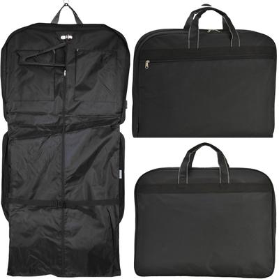 Funda Negra para Ropa para Hombres y Traje de Vestir Traje para 2 2 Pares x Compacto para Llevar Negocios Ceremonial Luto [Cuero Bliss] Mujeres, Estuche, Bolsa, Trajes, 2,