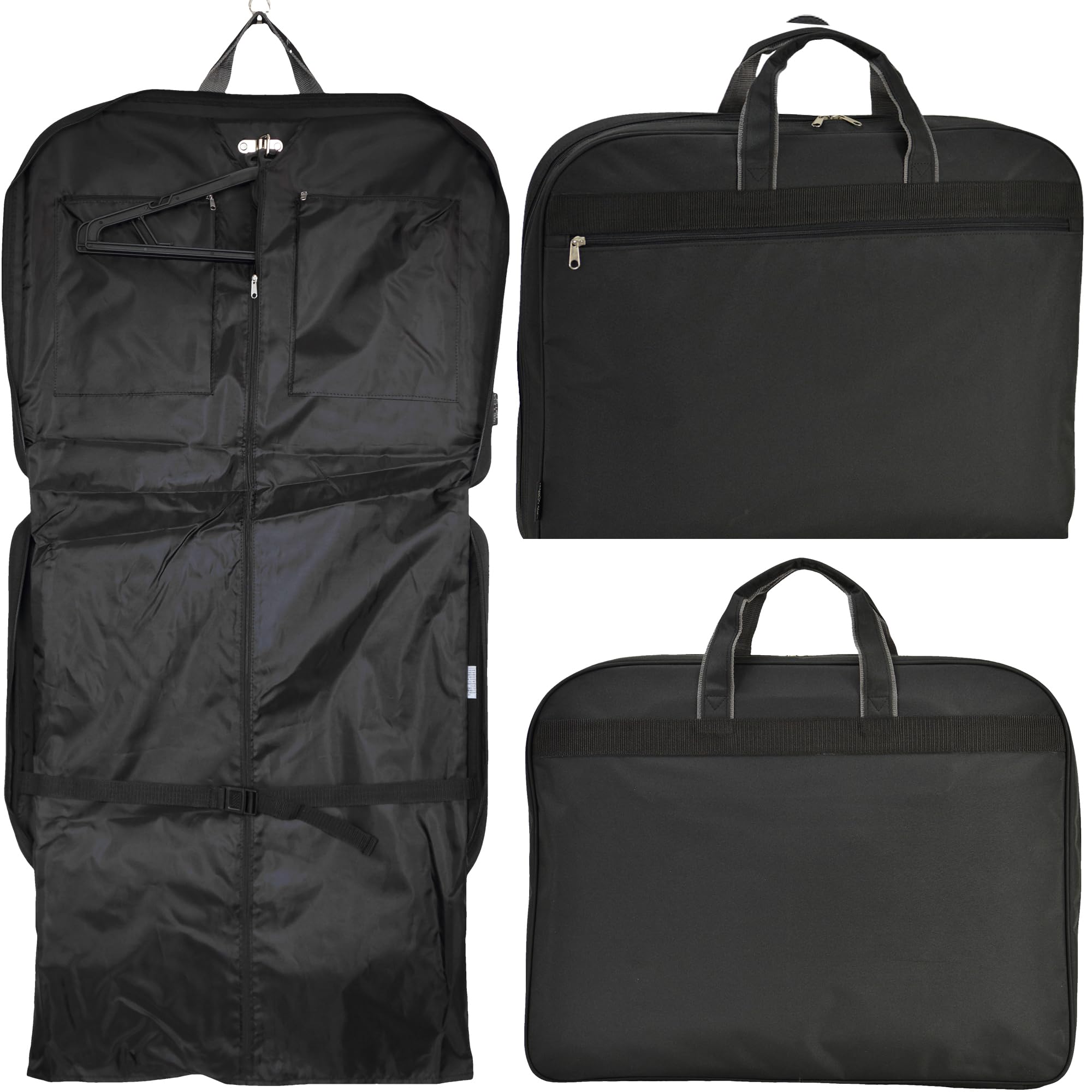 

Черный чехол для одежды для мужчин и костюм для одежды для 2 2 пар x Компактный переносной деловой церемониальный траурный [Кожа Bliss] Женщины, Чехол, Сумка, Костюмы, 2, чёрный